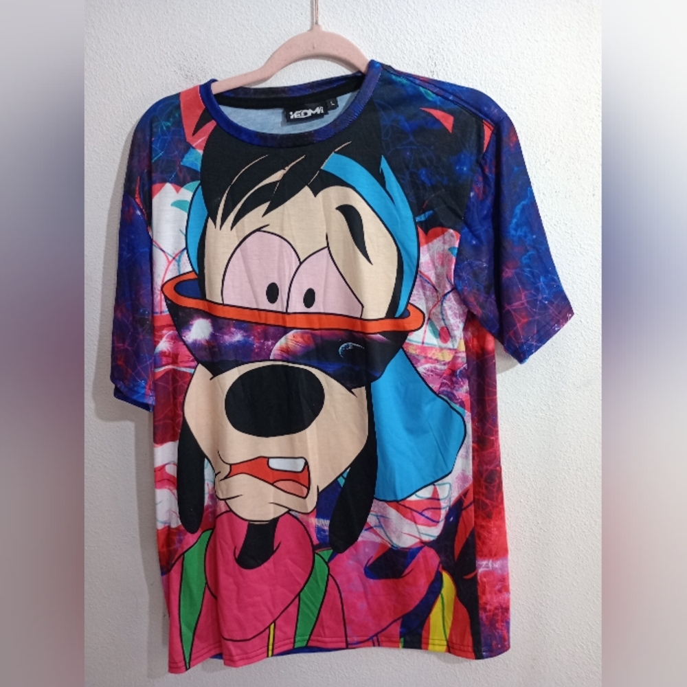 Space Goofy Vibrant Graphic‎ Men's Tee